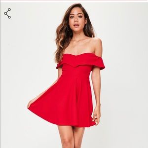 Red formal dress